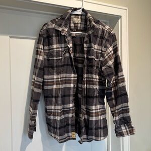 Jachs Black and Brown Plaid Men's Shirt